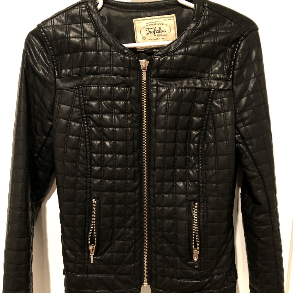 Zara leather jacket